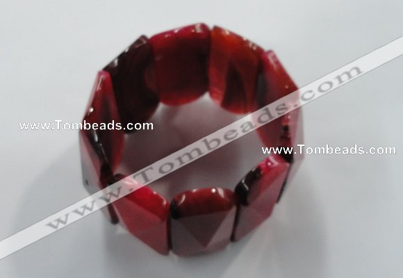 CGB708 8 inches 21*55mm agate gemstone bracelet wholesale