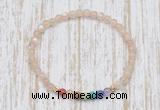 CGB7102 7 chakra 4mm moonstone beaded meditation yoga bracelets