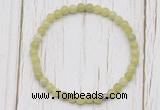 CGB7242 4mm tiny China jade beaded meditation yoga bracelets