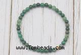 CGB7244 4mm tiny African jade beaded meditation yoga bracelets