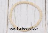 CGB7246 4mm tiny honey jade beaded meditation yoga bracelets