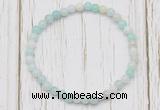 CGB7252 4mm tiny amazonite beaded meditation yoga bracelets