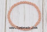 CGB7306 4mm tiny sunstone beaded meditation yoga bracelets