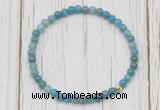 CGB7309 4mm tiny apatite beaded meditation yoga bracelets