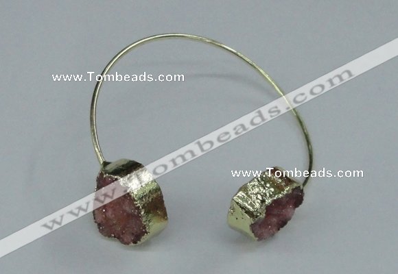 CGB777 13*18mm - 15*20mm freeform druzy agate gemstone bangles