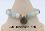 CGB7793 8mm amazonite bead with luckly charm bracelets wholesale