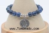 CGB7816 8mm sodalite bead with luckly charm bracelets wholesale