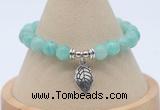 CGB7820 8mm peru amazonite bead with luckly charm bracelets