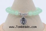 CGB7881 8mm candy jade bead with luckly charm bracelets whoesale