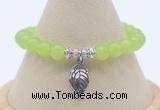 CGB7882 8mm candy jade bead with luckly charm bracelets whoesale