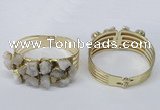 CGB821 30*68mm - 30*70mm druzy agate gemstone bangles wholeasale