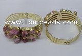 CGB824 30*68mm - 30*70mm druzy agate gemstone bangles wholeasale