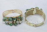 CGB827 30*68mm - 30*70mm druzy agate gemstone bangles wholeasale