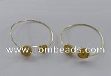 CGB833 13*15mm - 15*20mm freeform druzy agate gemstone bangles