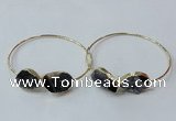 CGB841 15*20mm - 18*25mm freeform druzy agate gemstone bangles