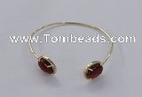 CGB860 10*14mm oval agate gemstone bangles wholesale