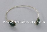 CGB862 10*14mm oval agate gemstone bangles wholesale