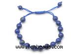 CGB8780 8mm,10mm round lapis lazuli adjustable macrame bracelets