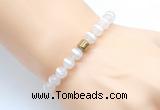 CGB8830 8mm, 10mm tibetan agate & drum hematite power beads bracelets