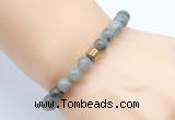 CGB8849 8mm, 10mm labradorite & drum hematite power beads bracelets