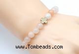 CGB8894 8mm, 10mm pink aventurine & cross hematite power beads bracelets