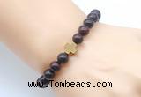 CGB8898 8mm, 10mm brecciated jasper & cross hematite power beads bracelets