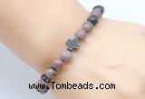 CGB8906 8mm, 10mm rhodonite & cross hematite power beads bracelets