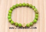 CGB8933 8mm, 10mm green sea sediment jasper, cross & rondelle hematite beaded bracelets