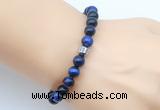 CGB9282 8mm, 10mm blue tiger eye & drum hematite power beads bracelets