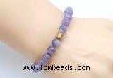 CGB9287 8mm, 10mm dogtooth amethyst & drum hematite power beads bracelets