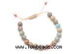 CGB9475 8mm, 10mm serpentine jasper & rondelle hematite adjustable bracelets