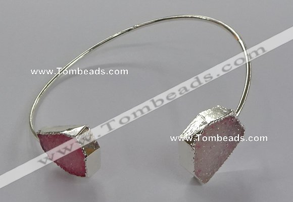 CGB950 13*18mm - 15*20mm freeform druzy agate bangles wholesale