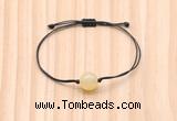 CGB9915 Fashion 12mm honey jade adjustable bracelet jewelry
