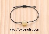 CGB9915 Fashion 12mm honey jade adjustable bracelet jewelry