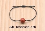 CGB9923 Fashion 12mm red jasper adjustable bracelet jewelry