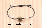 CGB9925 Fashion 12mm picasso jasper adjustable bracelet jewelry