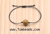 CGB9926 Fashion 12mm wooden jasper adjustable bracelet jewelry