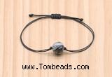 CGB9932 Fashion 12mm black water jasper adjustable bracelet jewelry