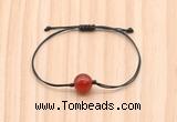 CGB9964 Fashion 12mm red agate adjustable bracelet jewelry