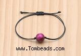 CGB9971 Fashion 12mm red tiger eye adjustable bracelet jewelry