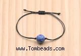 CGB9977 Fashion 12mm blue spot stone adjustable bracelet jewelry