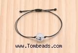CGB9989 Fashion 12mm black rutilated quartz adjustable bracelet jewelry