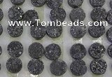 CGC120 16mm flat round druzy quartz cabochons wholesale