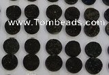 CGC125 16mm flat round druzy quartz cabochons wholesale