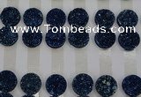 CGC132 18mm flat round druzy quartz cabochons wholesale