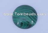 CGC15 20pcs 4mm flat round natural malachite gemstone cabochons