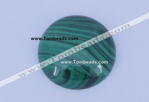 CGC15 20pcs 4mm flat round natural malachite gemstone cabochons