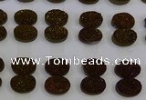 CGC183 13*18mm oval druzy quartz cabochons wholesale