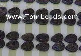 CGC251 13*18mm flat teardrop druzy quartz cabochons wholesale