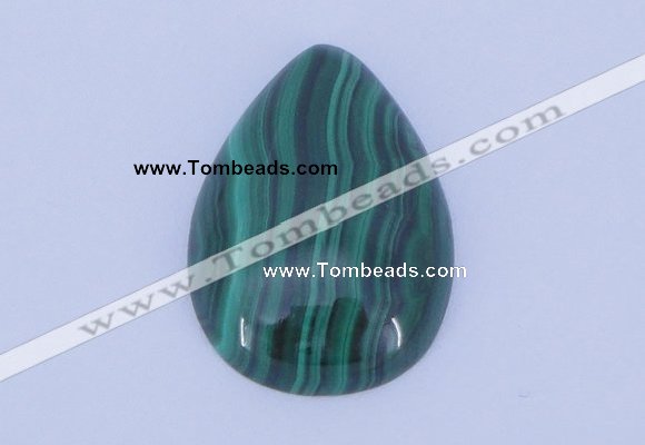 CGC32 2pcs 18*25mm flat teardrop natural malachite gemstone cabochons